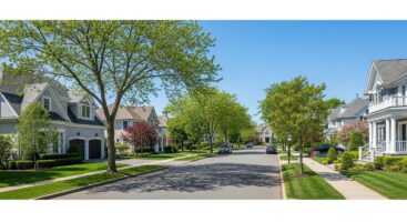 Off market listing concept showing luxury Staten Island homes with private sale signs in upscale neighborhood.